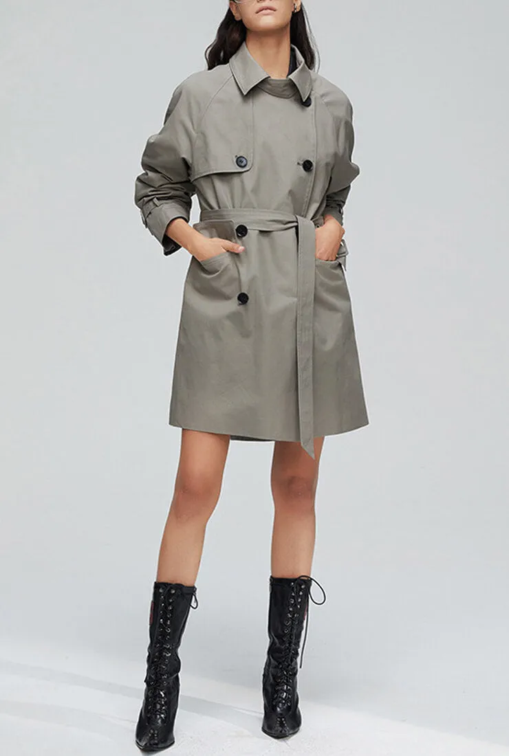 Multi-color Slim London Style Long Trench Coat
