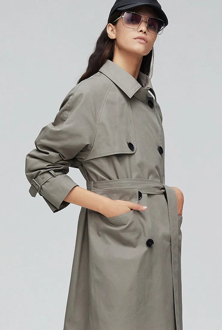 Multi-color Slim London Style Long Trench Coat