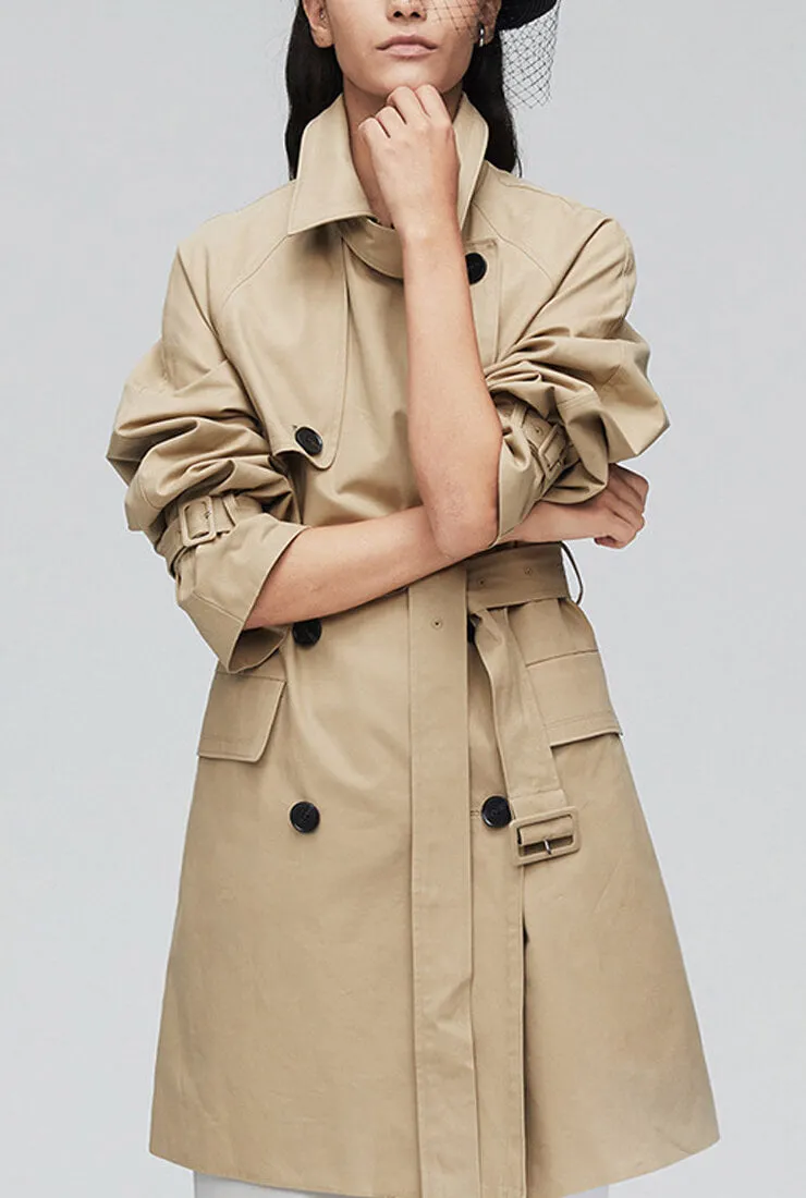 Multi-color Slim London Style Long Trench Coat