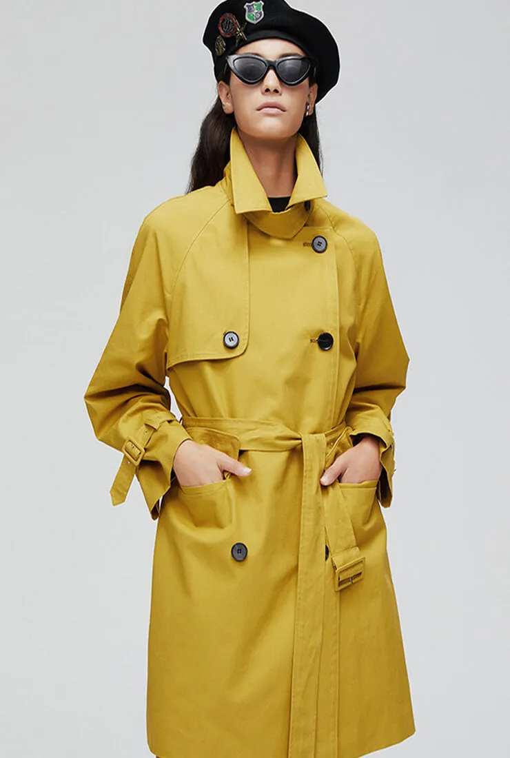 Multi-color Slim London Style Long Trench Coat