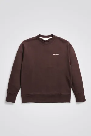 Norse Projects - Arne Relaxed Organic Logo Sweatshirt - Heathland Brown