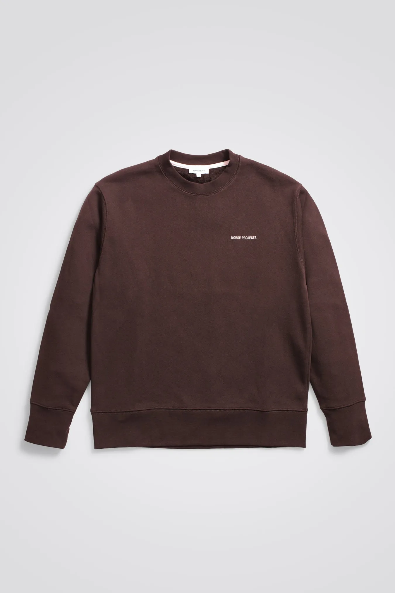 Norse Projects - Arne Relaxed Organic Logo Sweatshirt - Heathland Brown