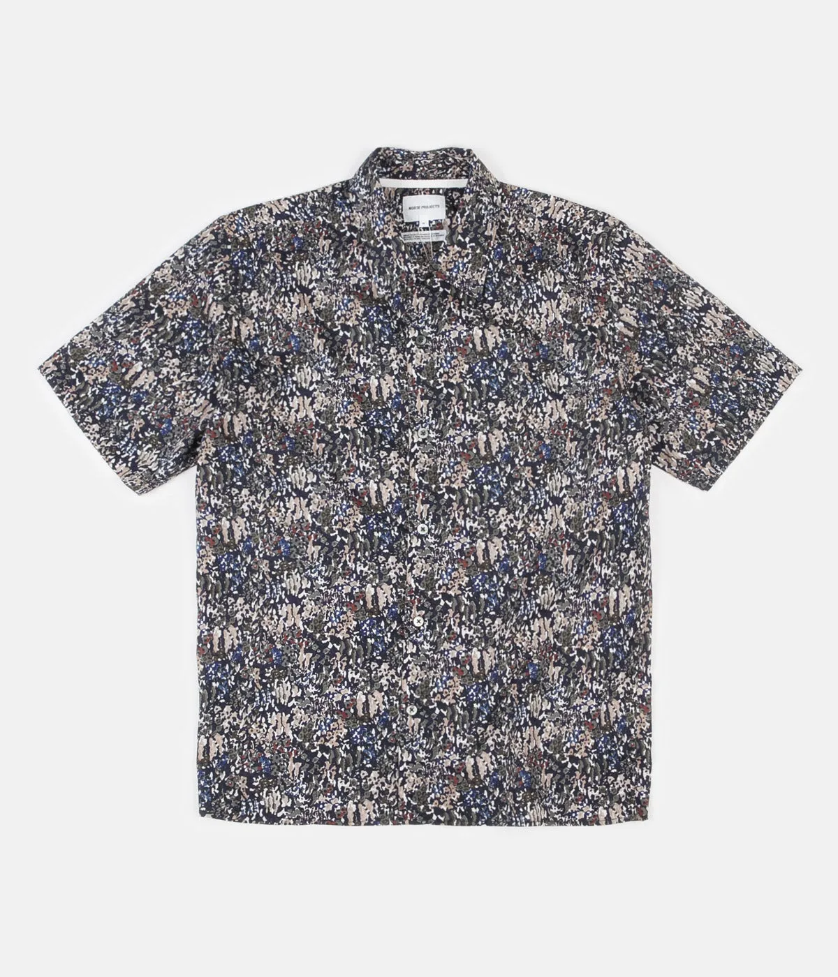 Norse Projects Carsten Liberty Print Shirt - Ivy Green