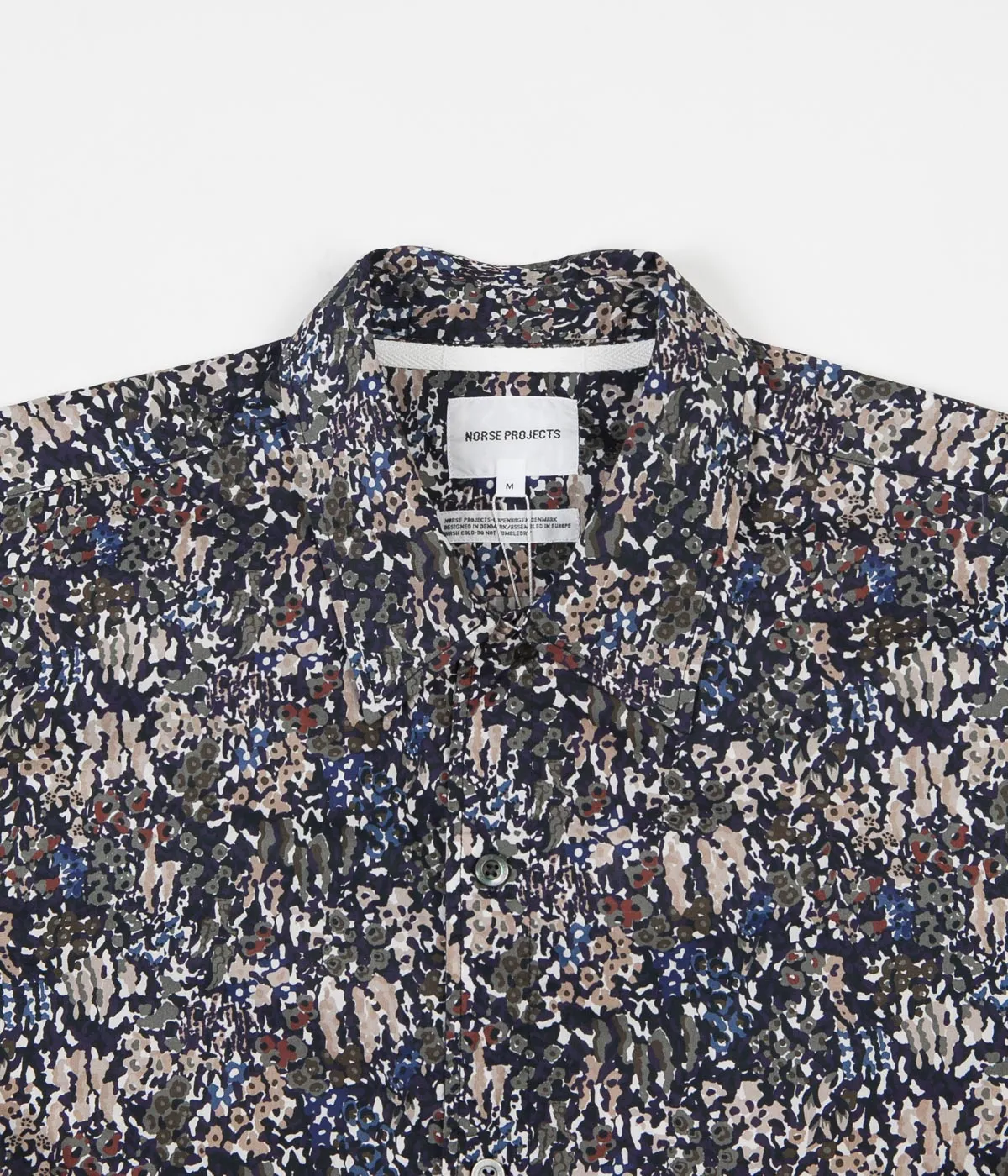 Norse Projects Carsten Liberty Print Shirt - Ivy Green
