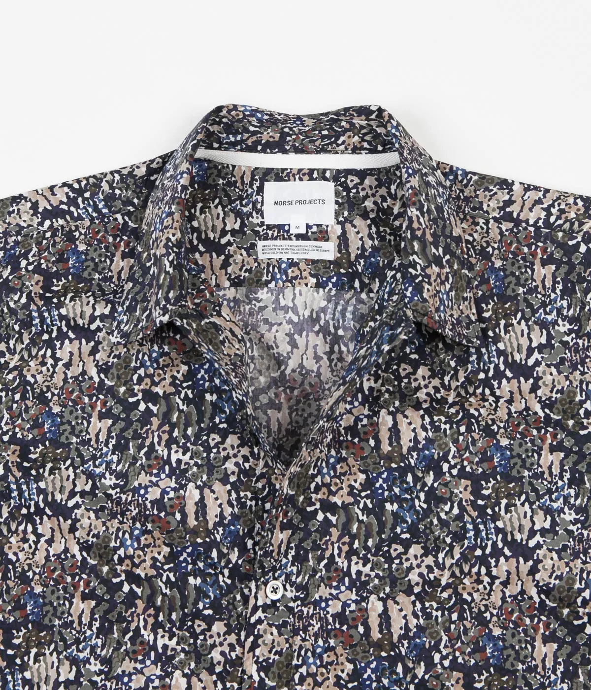 Norse Projects Carsten Liberty Print Shirt - Ivy Green