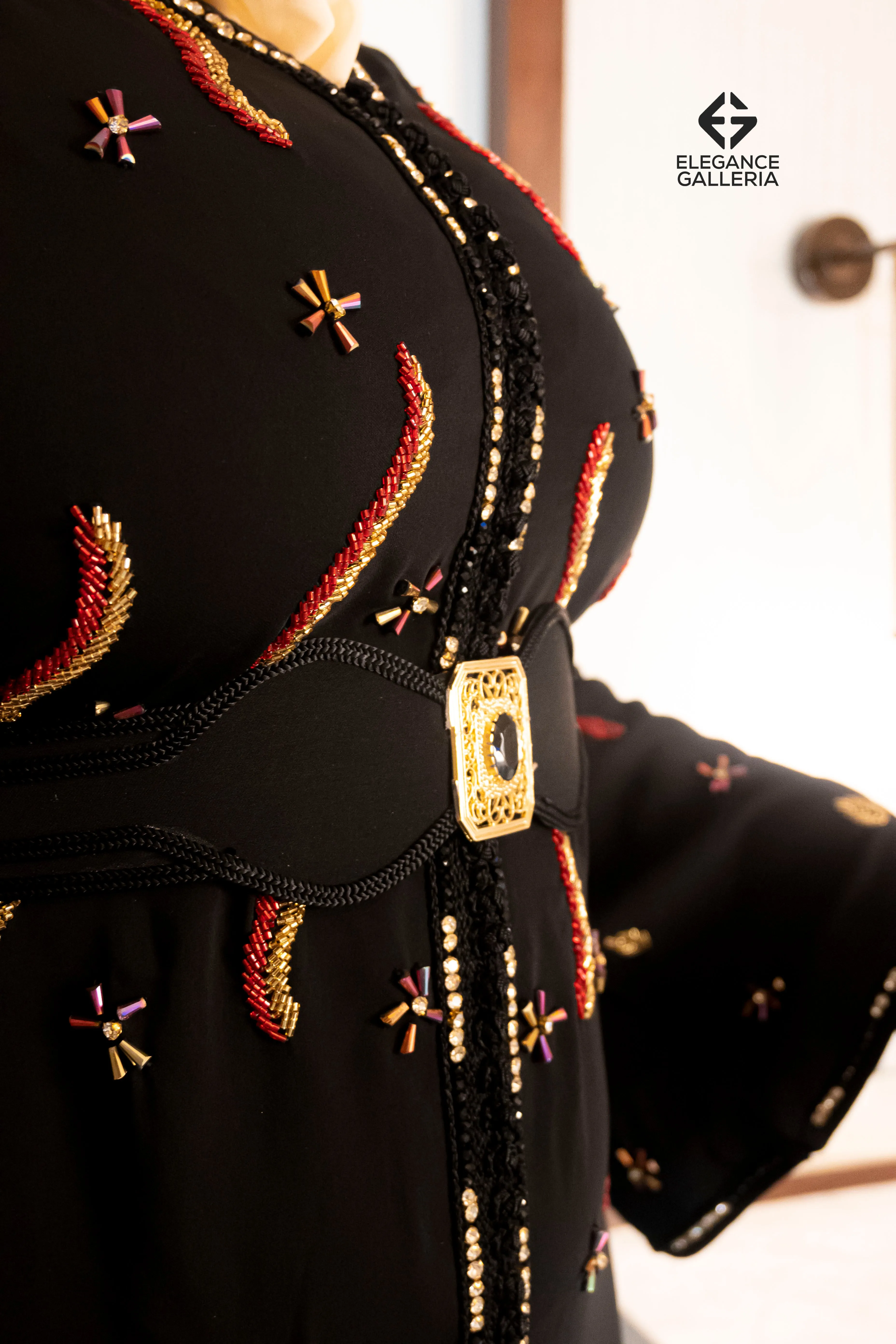 Nurrain Elegant Handcrafted Moroccan Kaftan