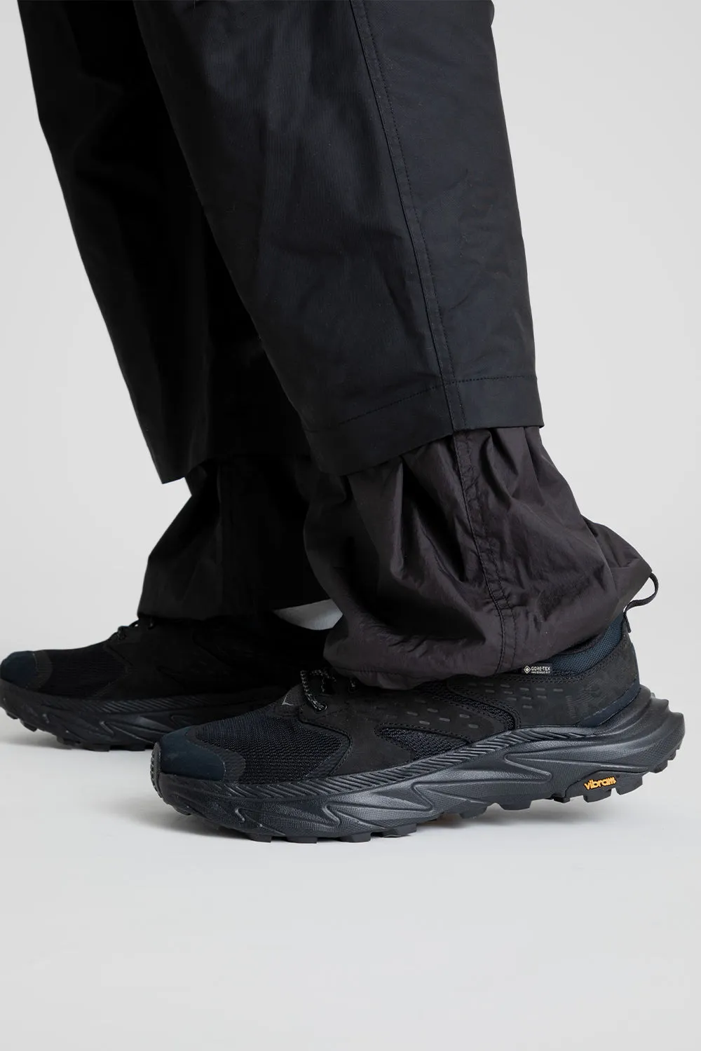 Nylon Double Layered Pants - Black