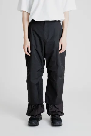 Nylon Double Layered Pants - Black