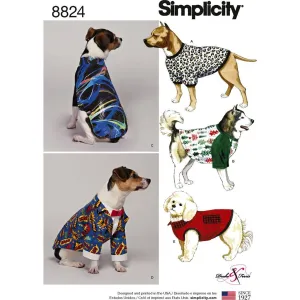 Pattern S8824 Dog Coats in Three Sizes