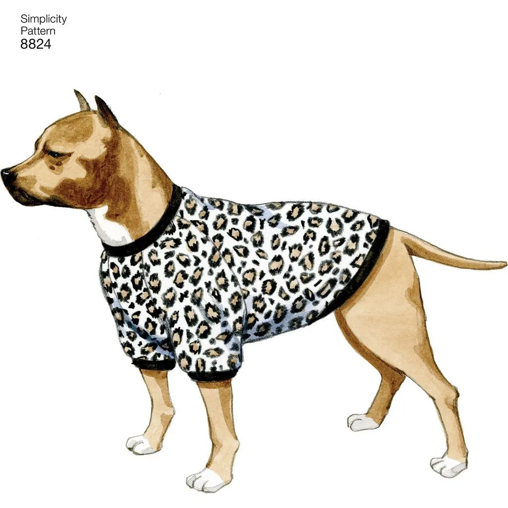 Pattern S8824 Dog Coats in Three Sizes