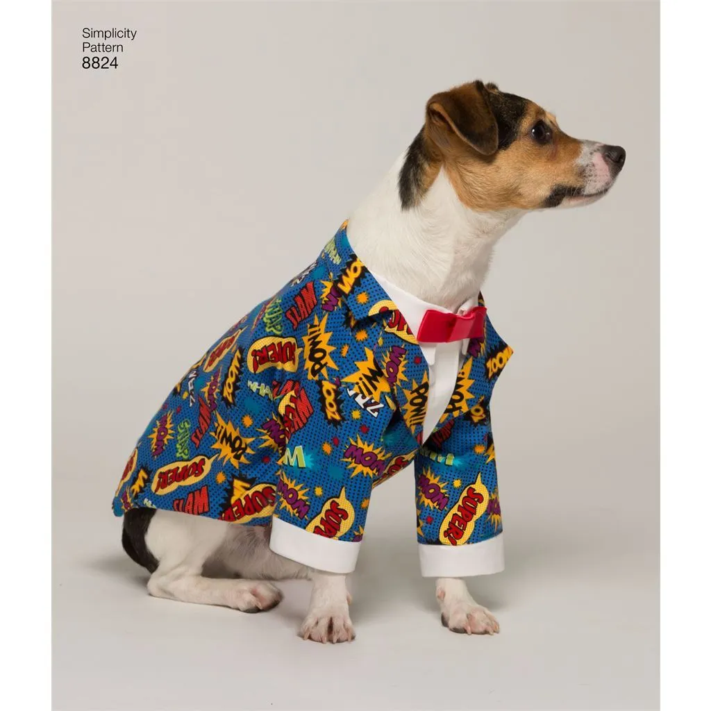 Pattern S8824 Dog Coats in Three Sizes