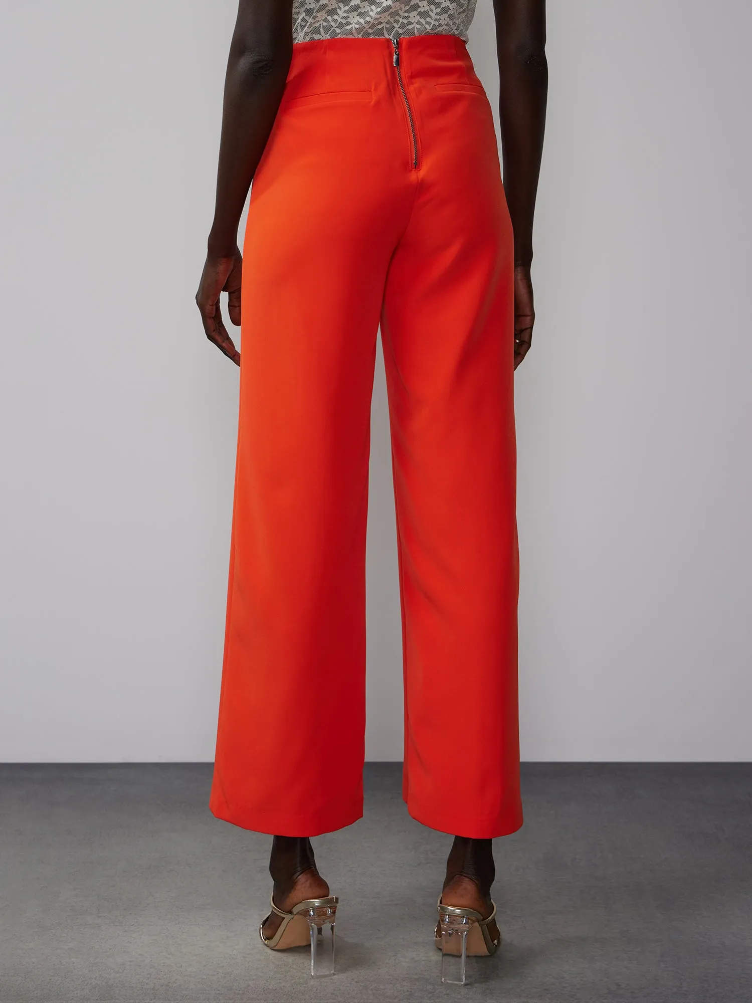 Petite Fit To Flatter Flared Seamed Pant