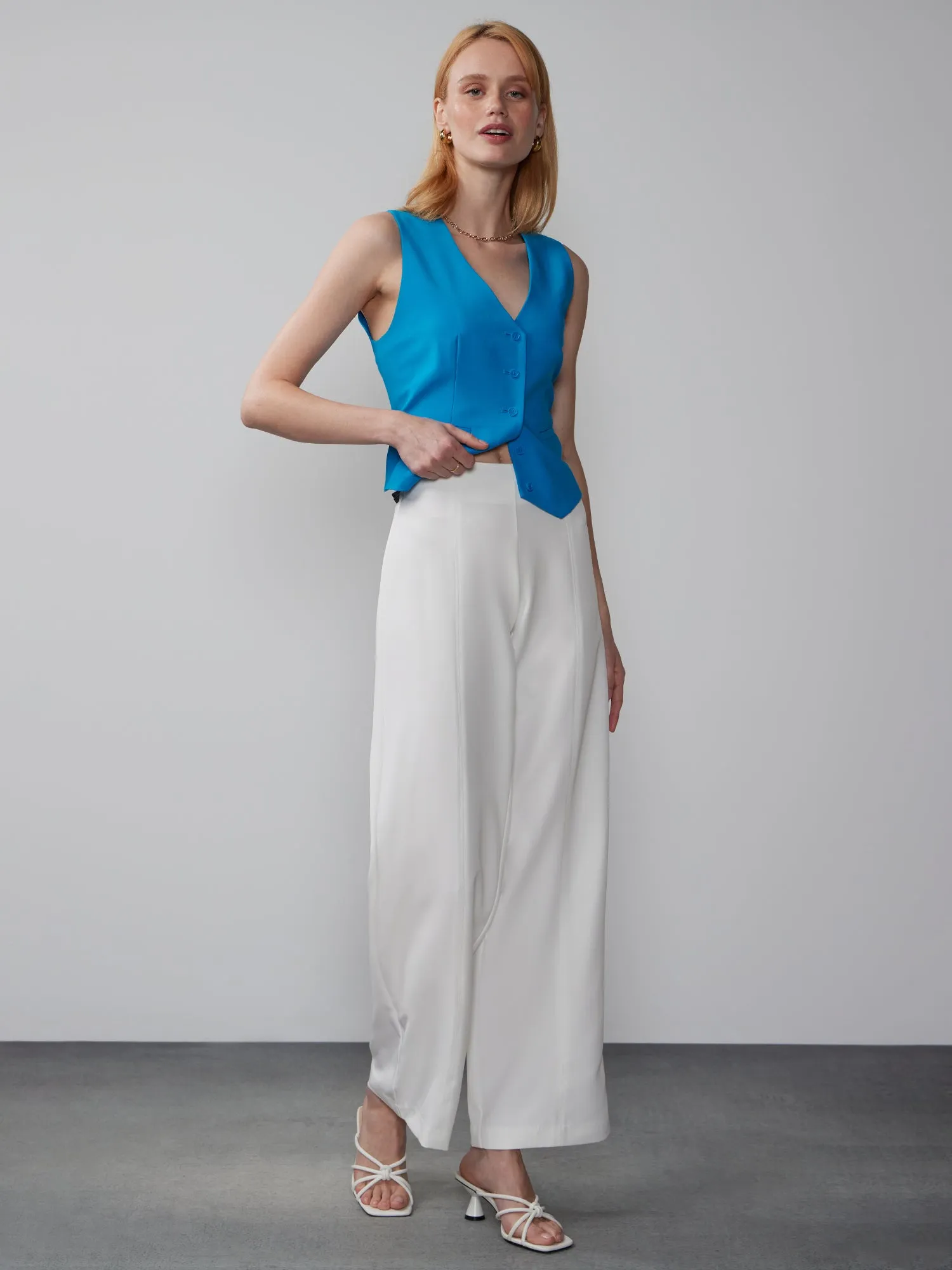Petite Fit To Flatter Flared Seamed Pant