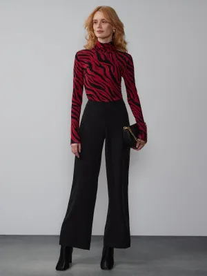 Petite Fit To Flatter Flared Seamed Pant