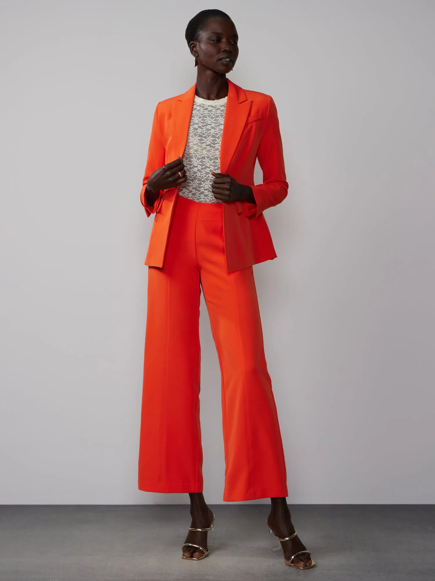 Petite Fit To Flatter Flared Seamed Pant