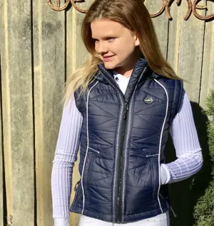 QHP Meryl Padded Kids Vest with Hood