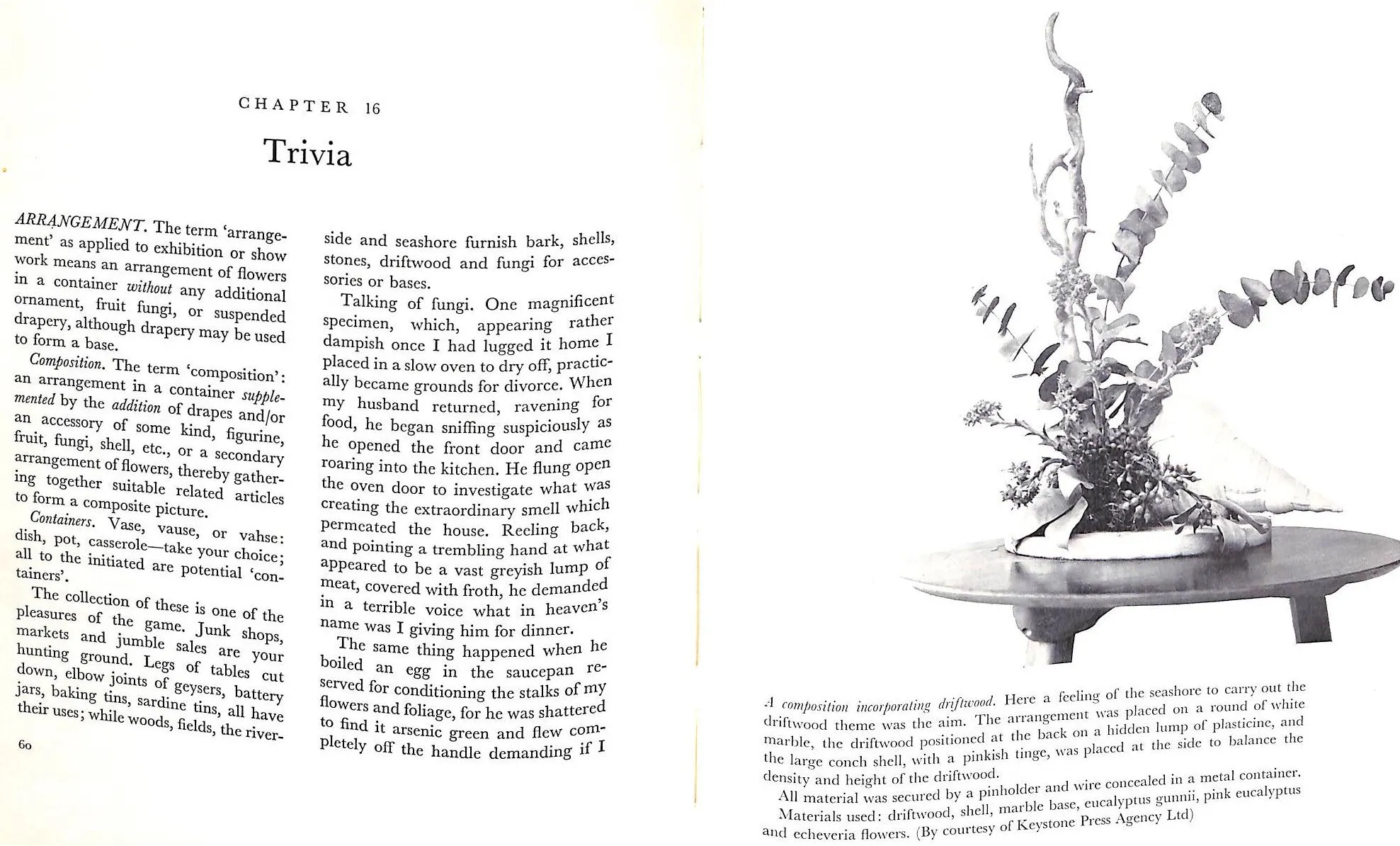 "The Gentle Art of Flower Arrangement An Encouragement to Floramania" 1963 HODGSON, Tomasina (SOLD)