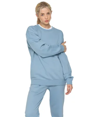Relaxed Oversized Sweatshirt - Blue