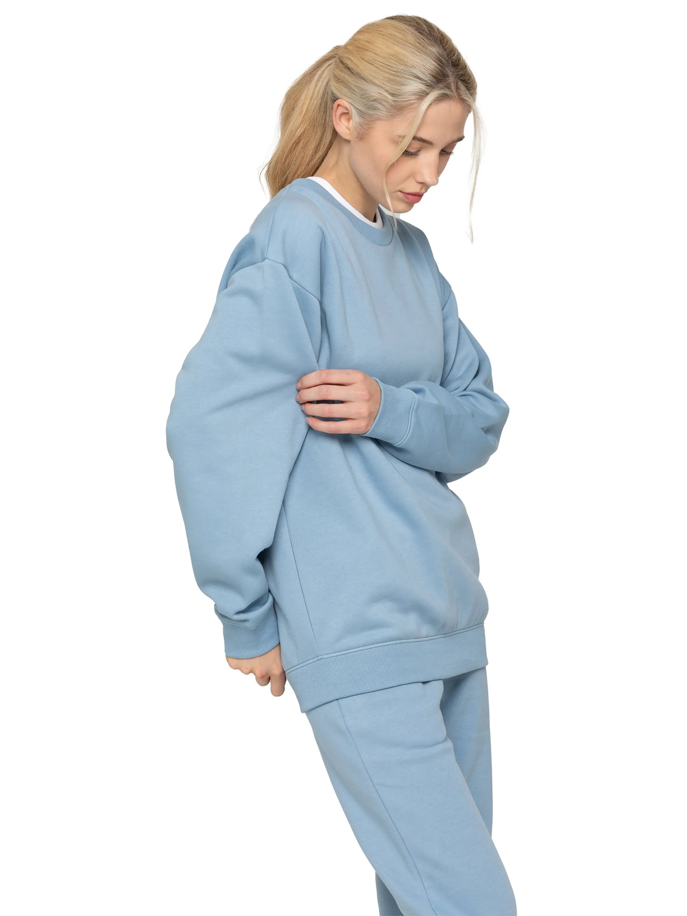 Relaxed Oversized Sweatshirt - Blue