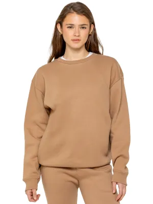 Relaxed Oversized Sweatshirt - Camel