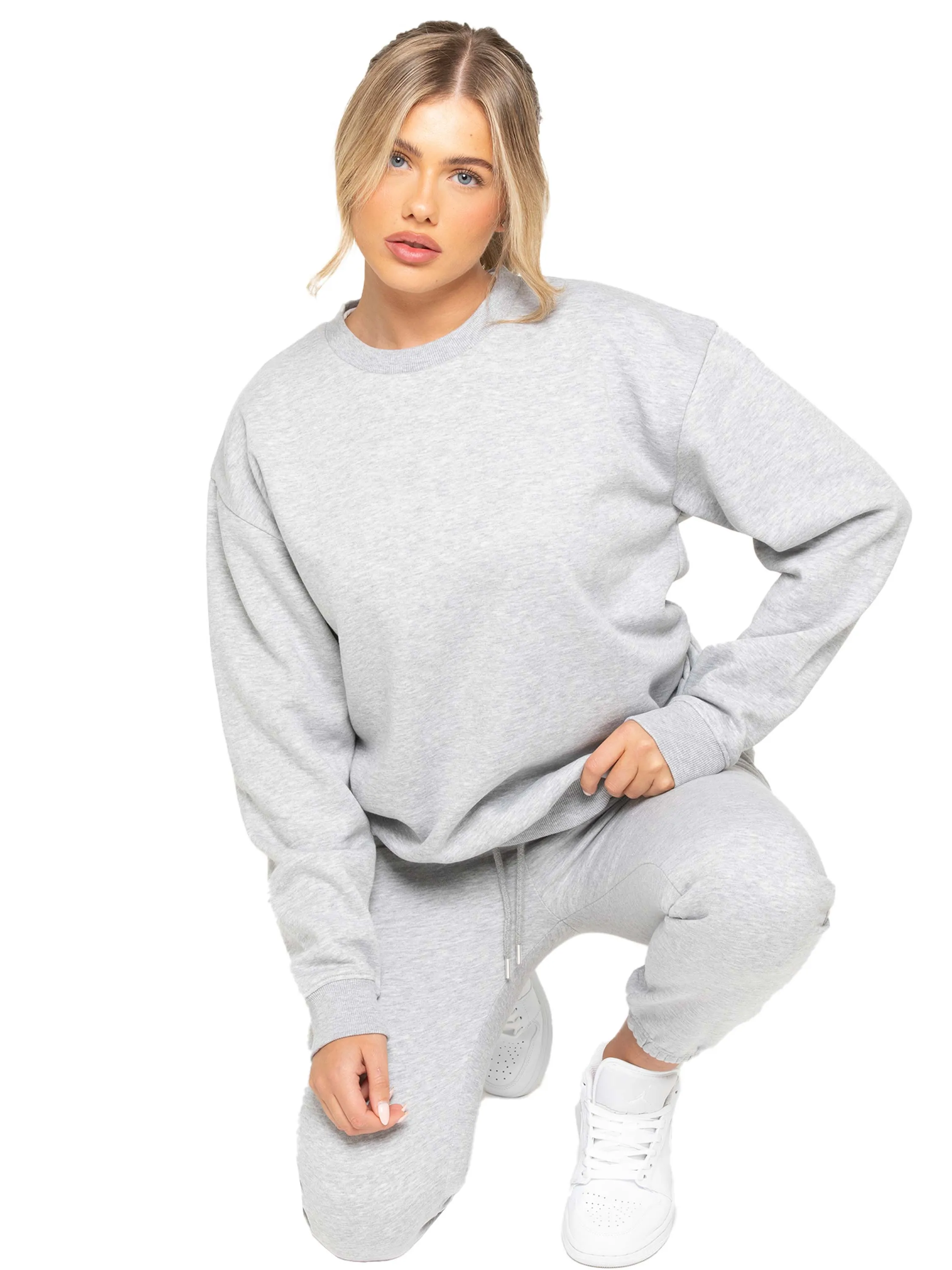 Relaxed Oversized Sweatshirt - Grey