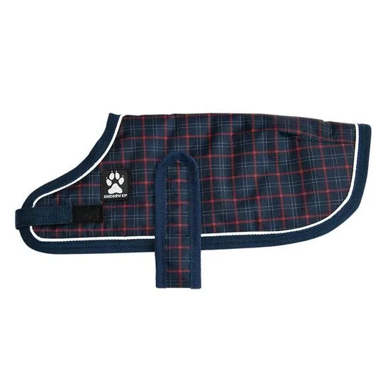 Shedrow K9 Glacier Dog Coat Plaid Navy (EXTRA 50% OFF AT CHECKOUT)