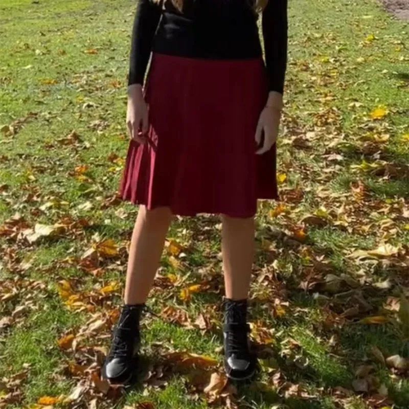 Solid Color Female Classic Skirt