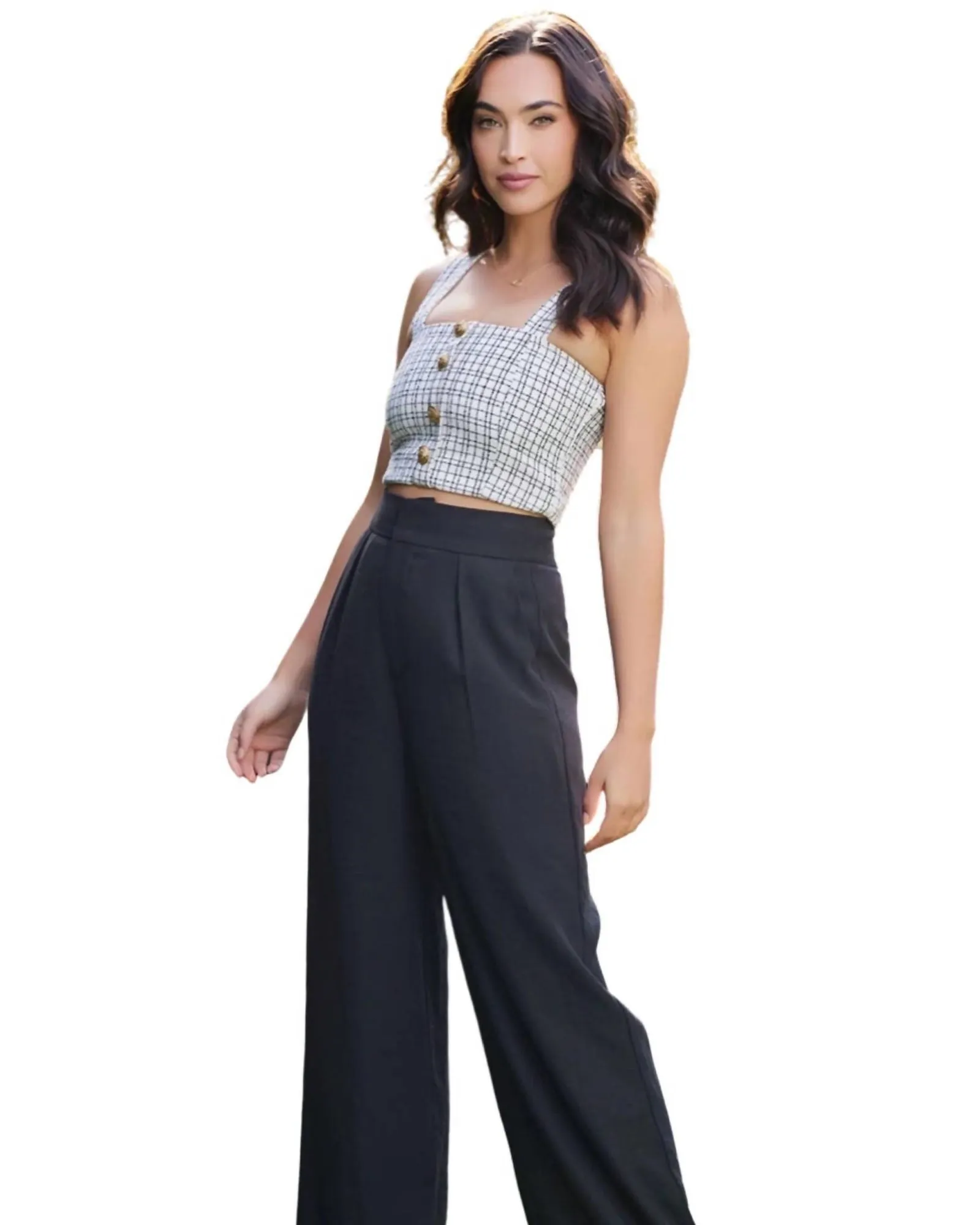 Sorrento Wide Leg Pant in Black | Black