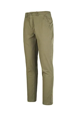 Stretch Printed Cotton Chino Trousers