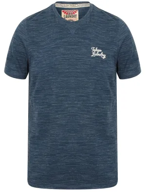 Sun Lake Cotton Crew Neck T-Shirt In Navy - Tokyo Laundry