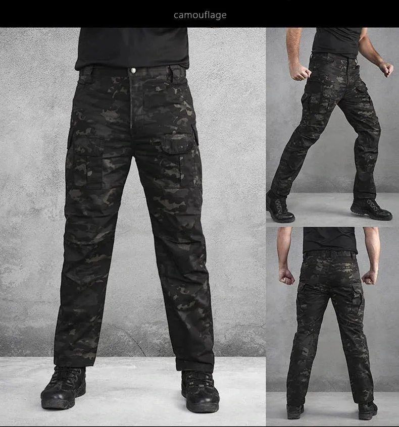Tactical Mens IX2 Cargo Pants Durable Lightweight Trousers Ripstop Waterproof