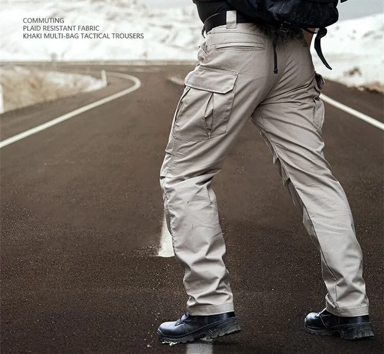 Tactical Mens IX2 Cargo Pants Durable Lightweight Trousers Ripstop Waterproof