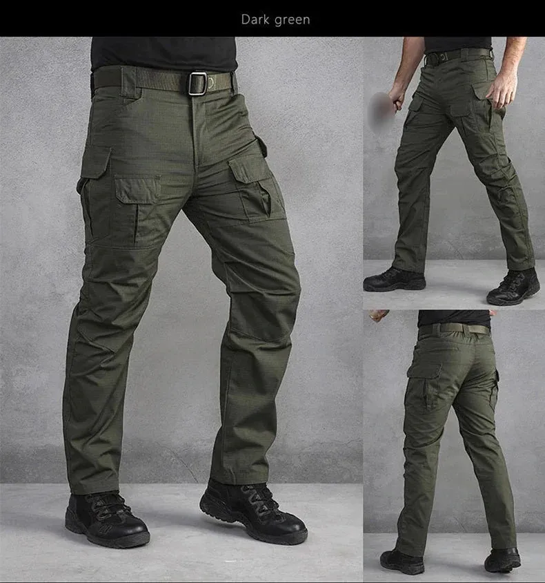 Tactical Mens IX2 Cargo Pants Durable Lightweight Trousers Ripstop Waterproof