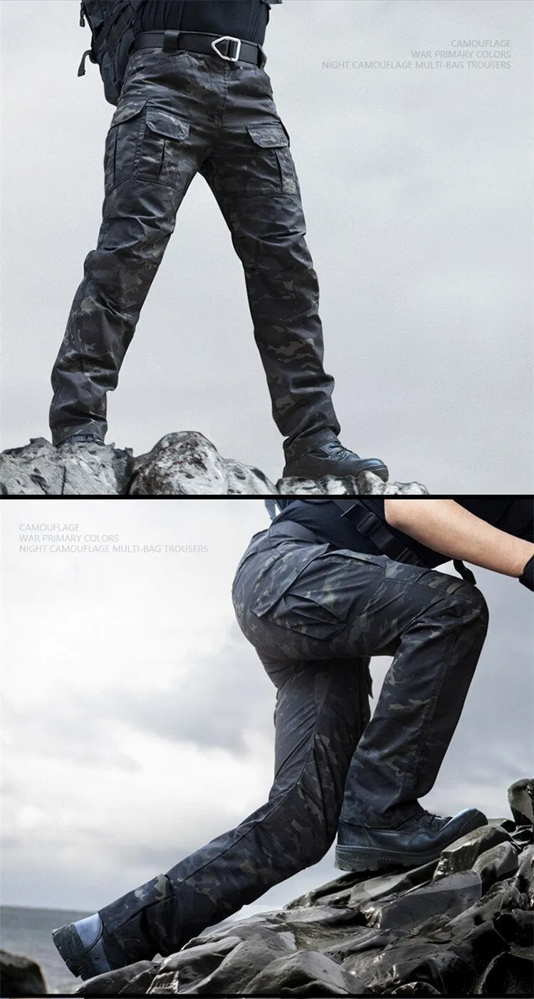 Tactical Mens IX2 Cargo Pants Durable Lightweight Trousers Ripstop Waterproof