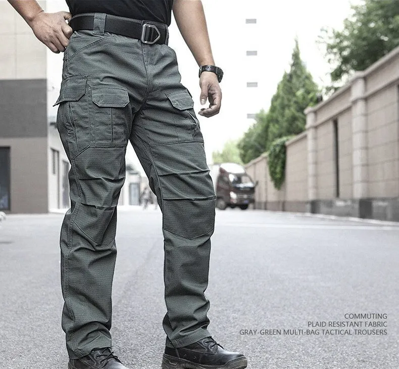 Tactical Mens IX2 Cargo Pants Durable Lightweight Trousers Ripstop Waterproof