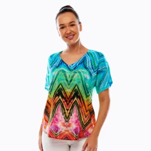 V-Neck T-Shirt (Coral)