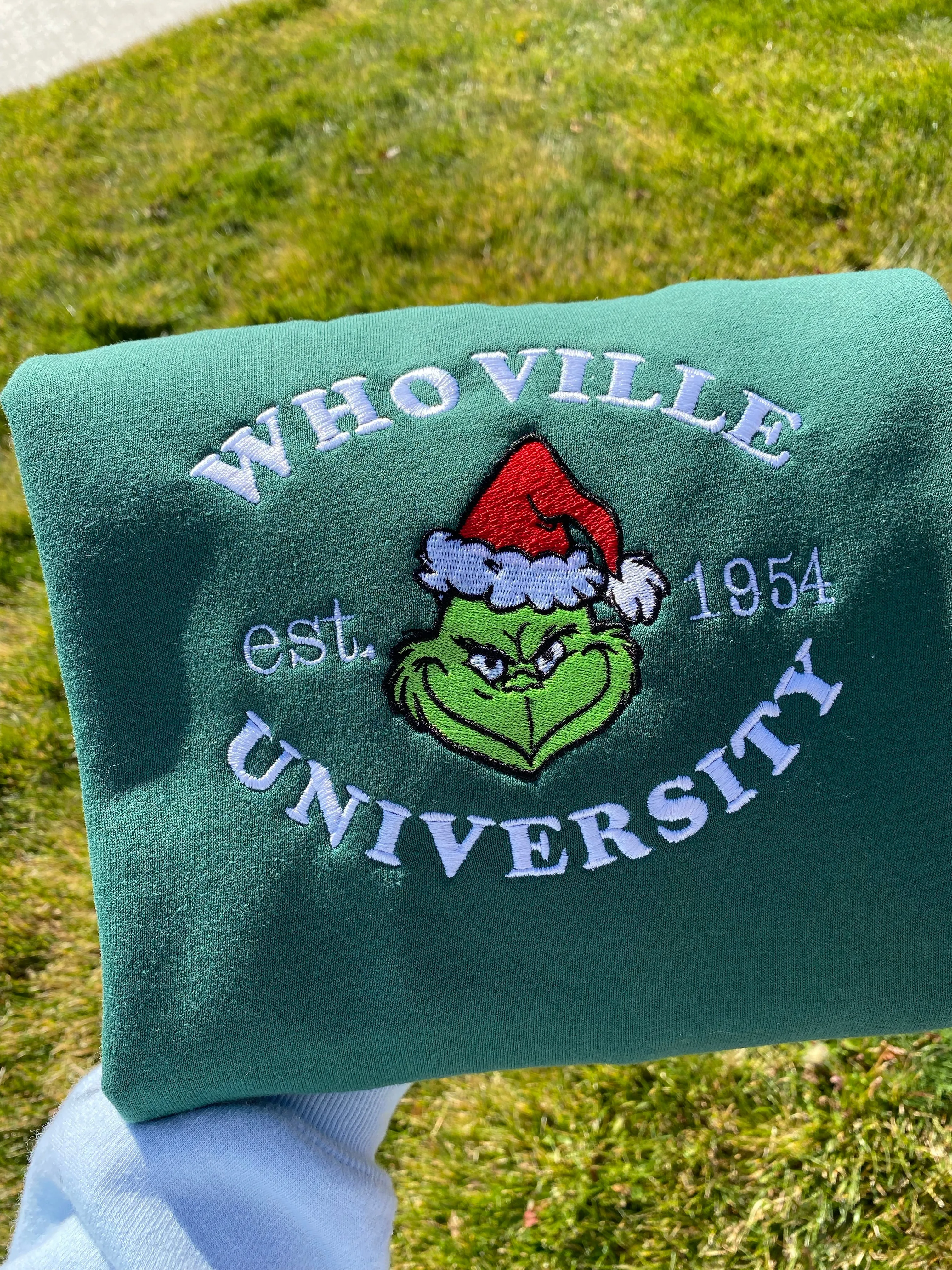 Whoville University Embroidered Sweatshirts, Gifts for her