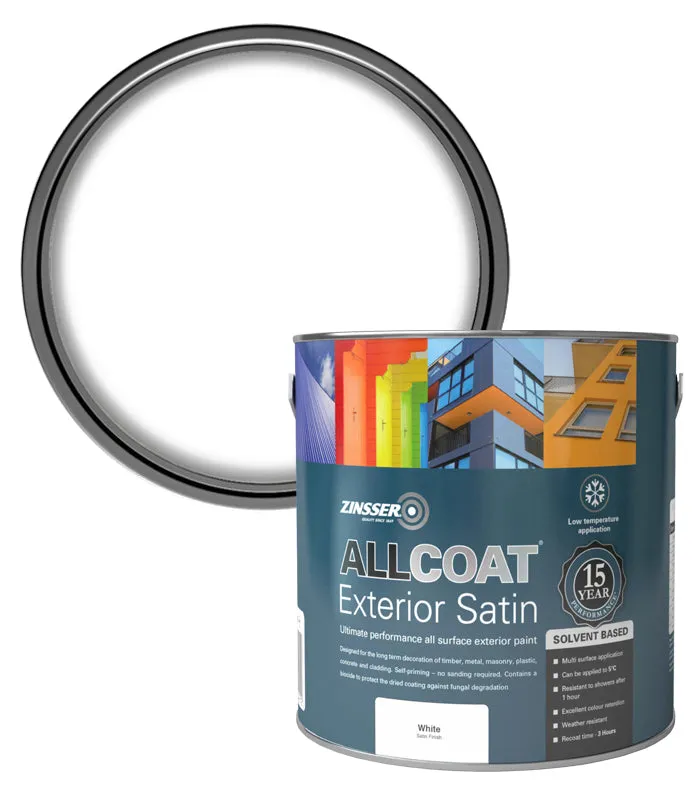 Zinsser AllCoat (Solvent Based) Exterior Satin Paint