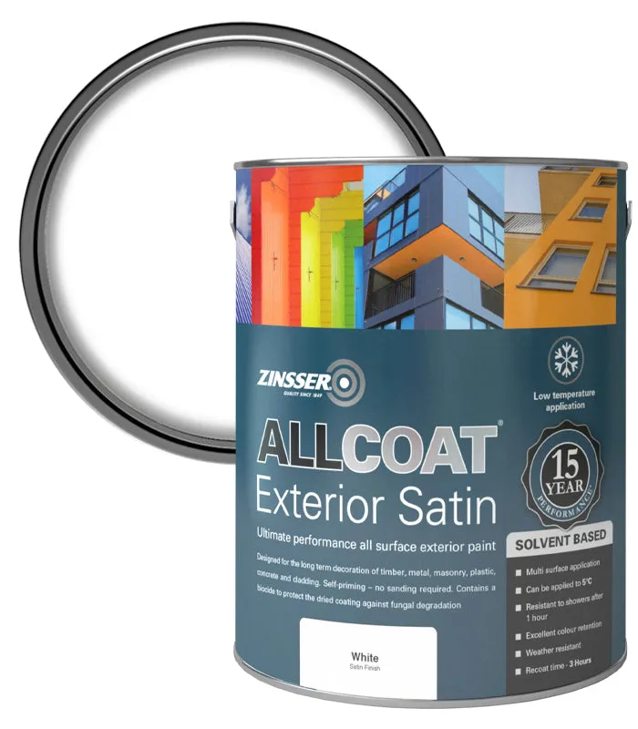 Zinsser AllCoat (Solvent Based) Exterior Satin Paint